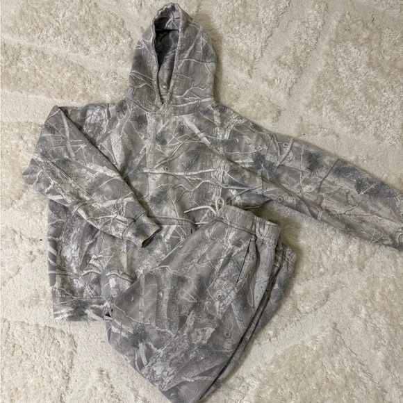 Abercrombie & Fitch Tops - Abercrombie Grey Camouflage Hoodie (M) and Sweatpants Set (S)